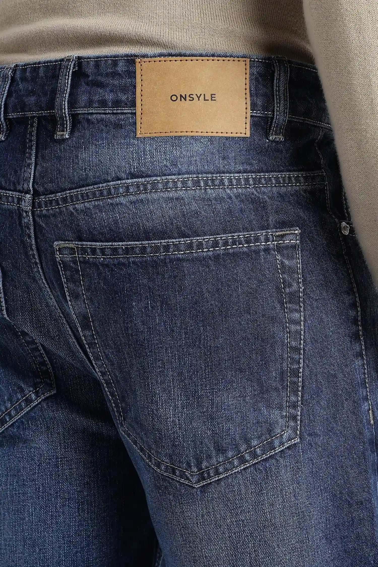 Atlantic Blue Baggy Fit Jeans for Men