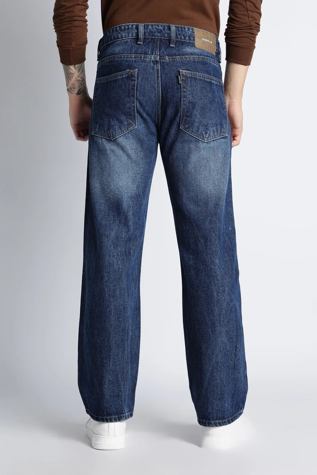 Heritage Blue Straight Fit Jeans for Men