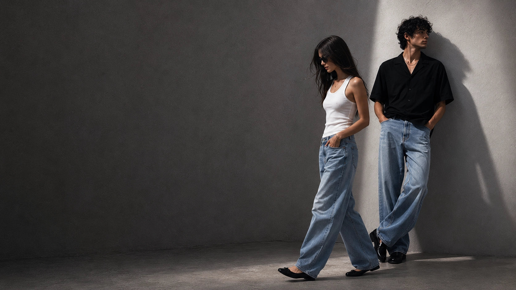 ONSYLE hero image — couple walking in denim