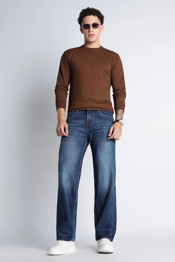 Heritage Blue Straight Fit Jeans for Men