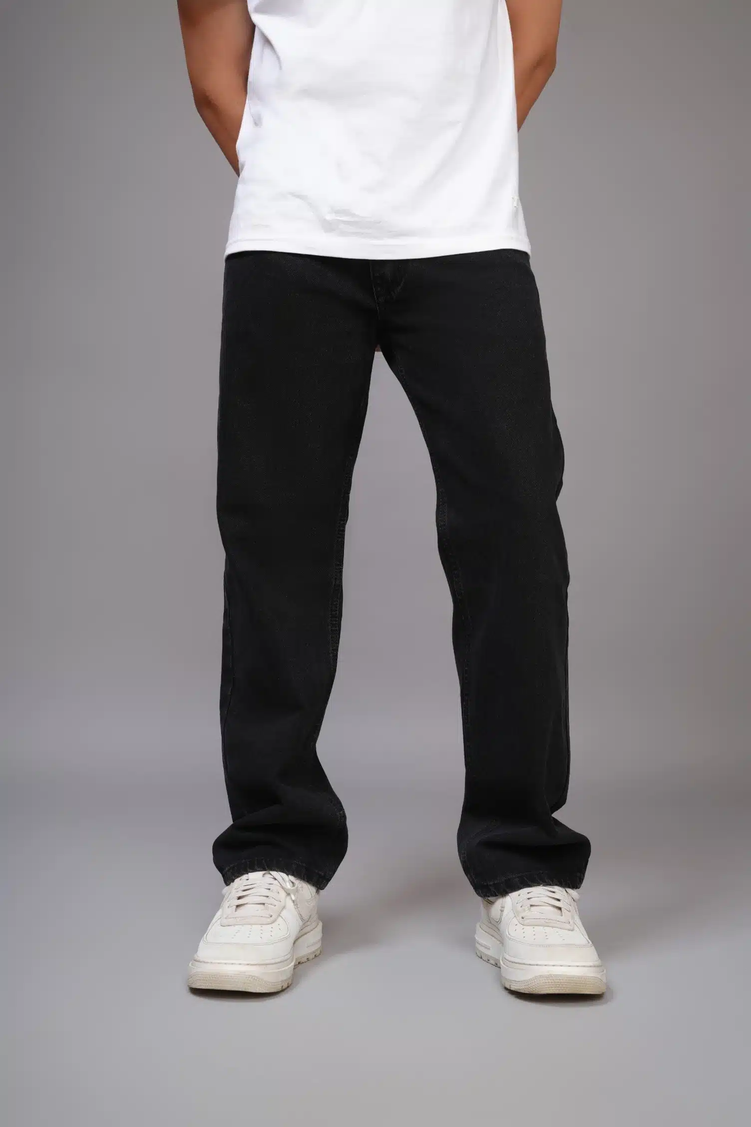Obsidian Black Straight Fit Jeans