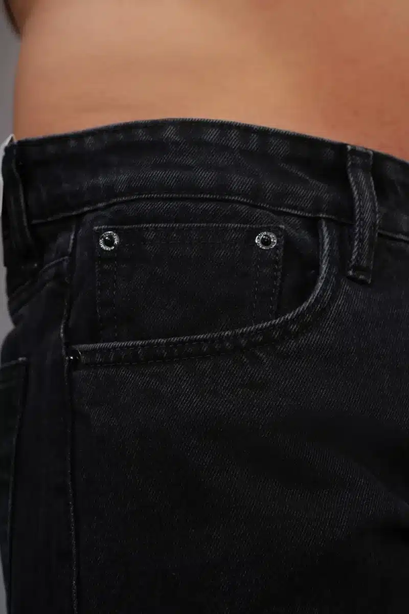 Obsidian Black Straight Fit Jeans
