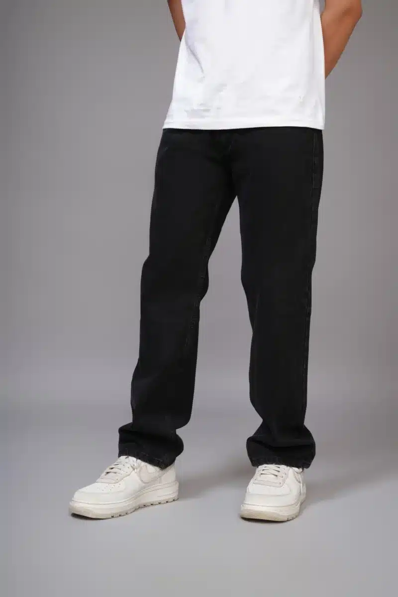 Obsidian Black Straight Fit Jeans