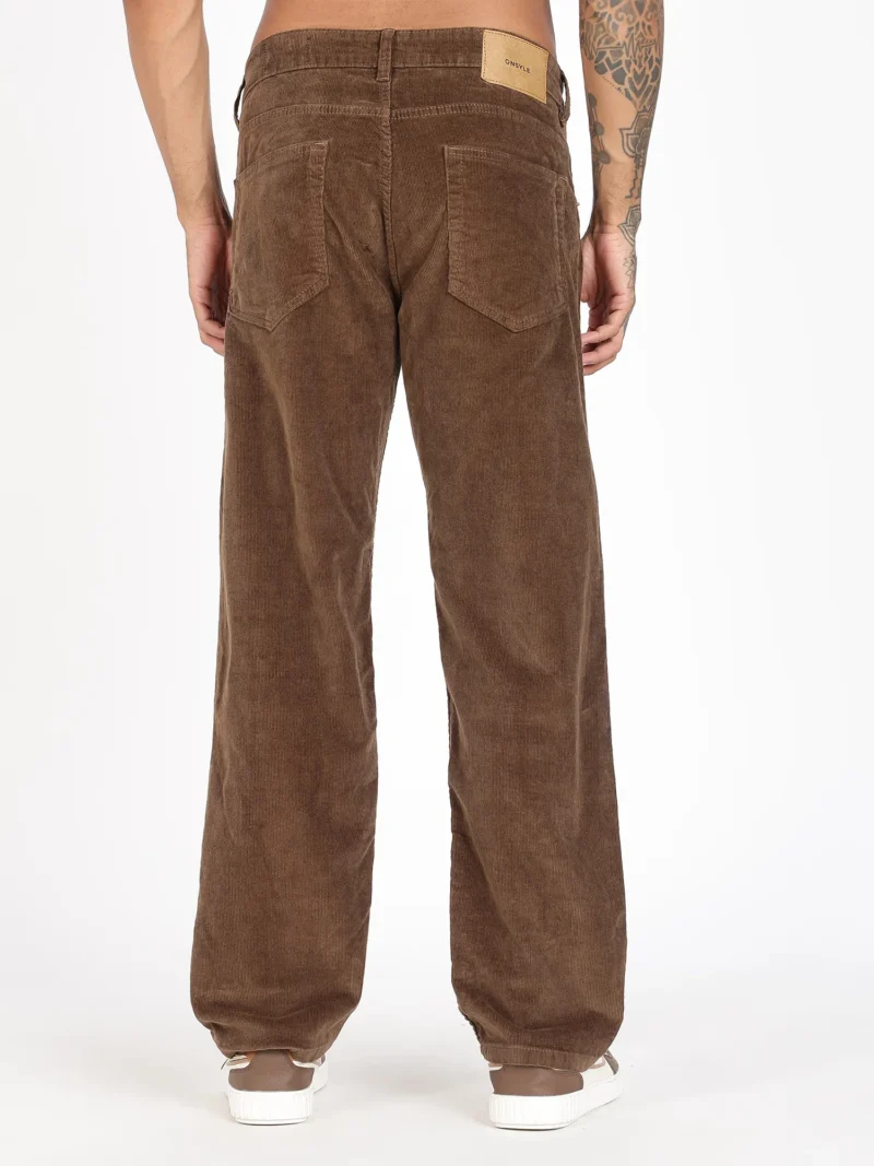 Brown Comfort Fit Corduroy Pants
