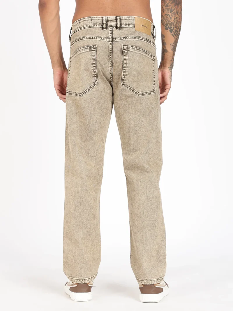 Vintage Sand Comfort Fit Denim Jeans