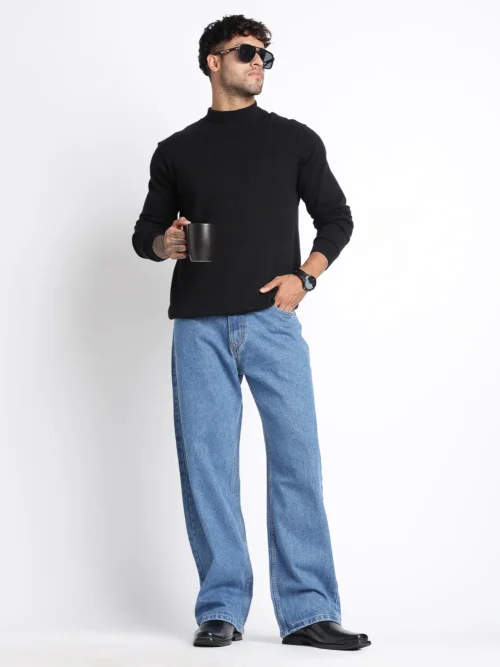 Classic Blue Baggy Fit Denim Jeans