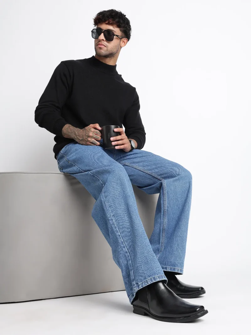 Classic Blue Baggy Fit Denim Jeans