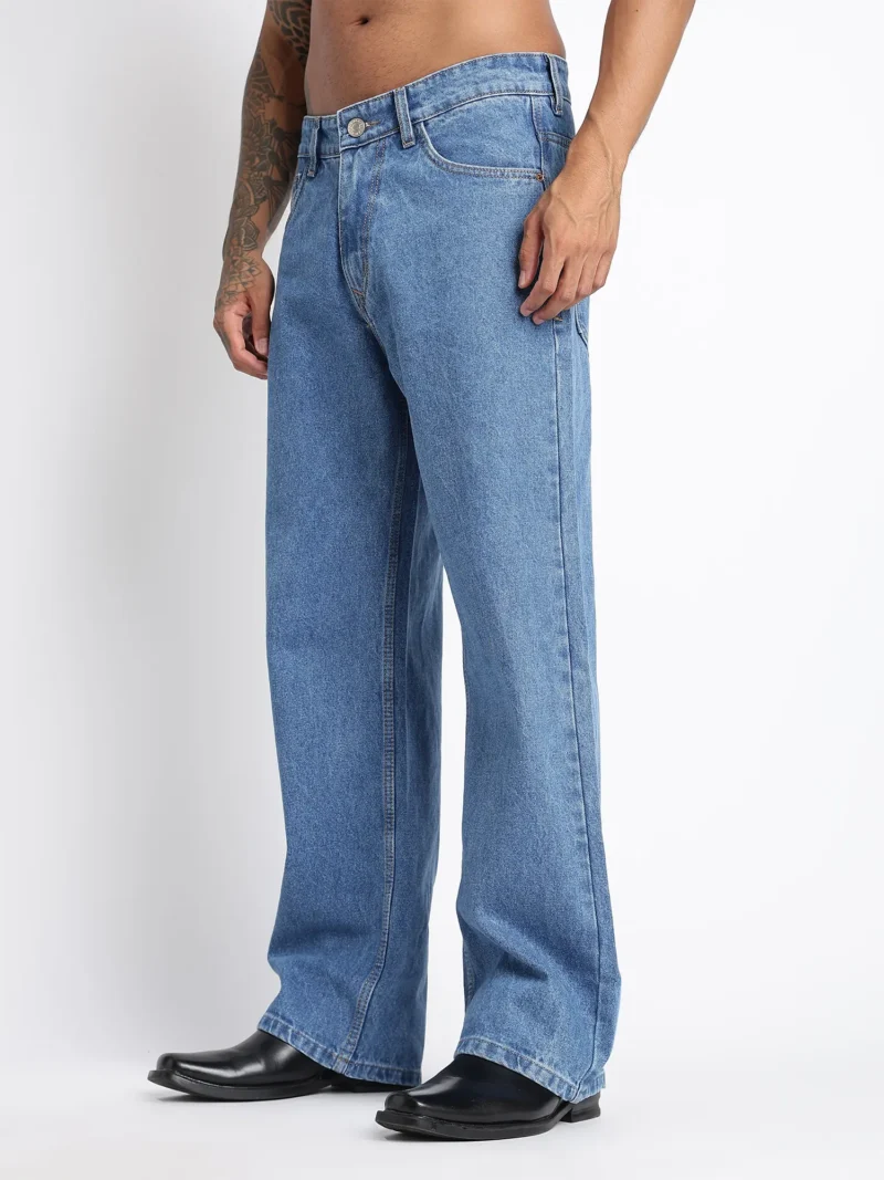 Classic Blue Baggy Fit Denim Jeans