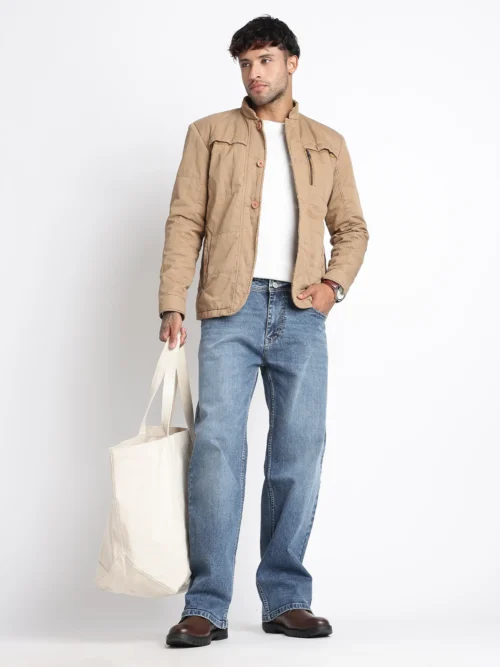 Vintage Classic Blue Straight Fit Denim Jeans