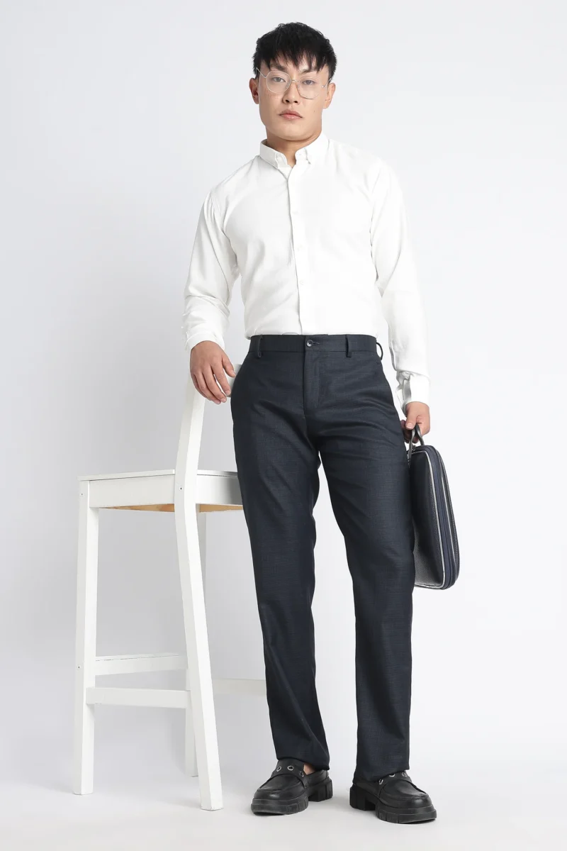 Midnight Navy Slim Fit Trousers
