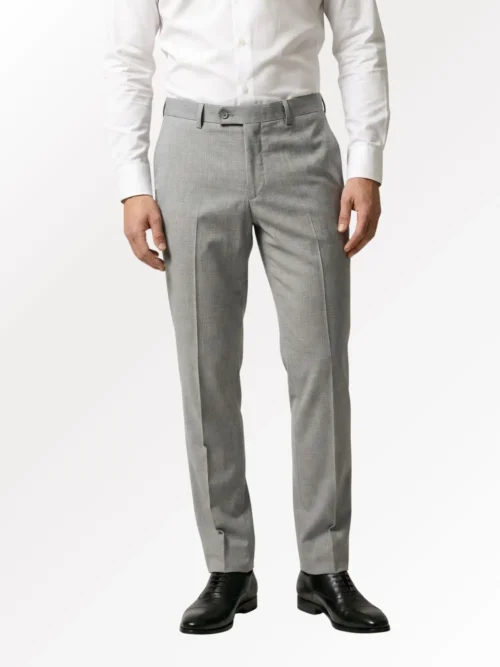 Light Grey Slim Fit Trousers