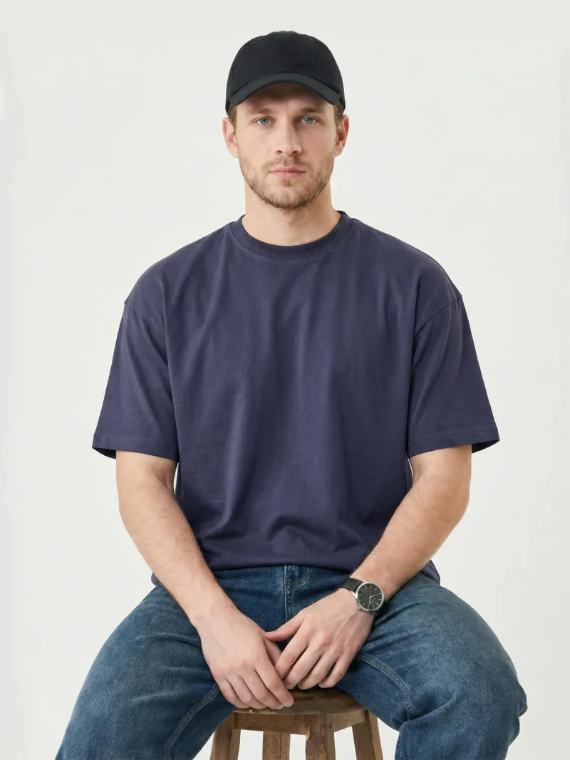 Navy Oversized Fit T-shirt