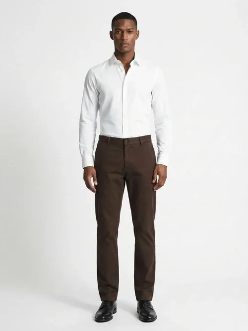 Classic Cotton Chinos Coffee Brown