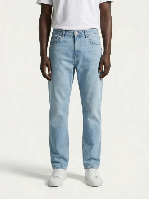 Light Blue Regular Fit Denim Jeans
