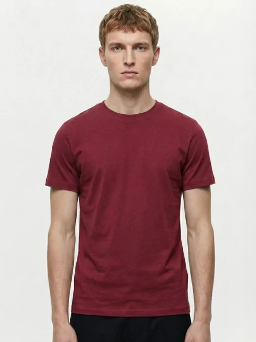 Maroon Slim Fit T-shirt