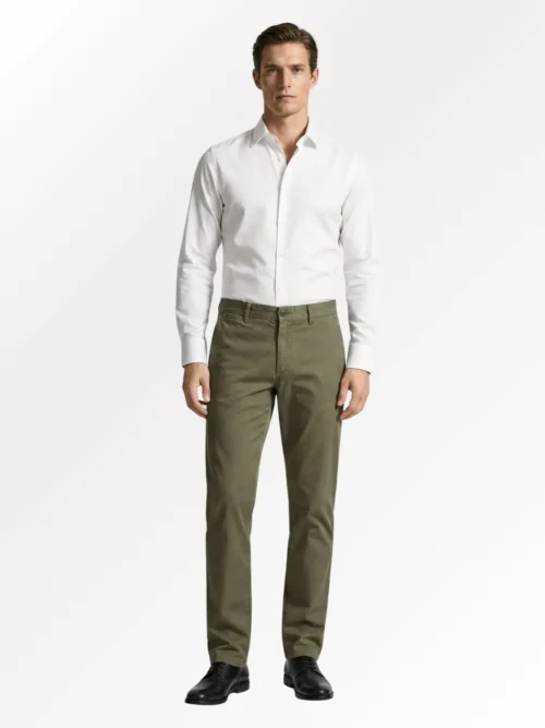 Urban Cotton Chinos – Olive Green