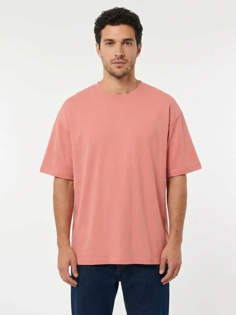 Oversized Fit T-shirt Salmon Pink