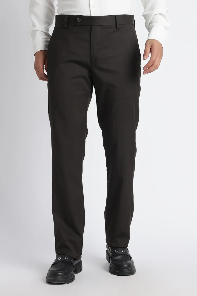 Brown Slim Fit Trousers