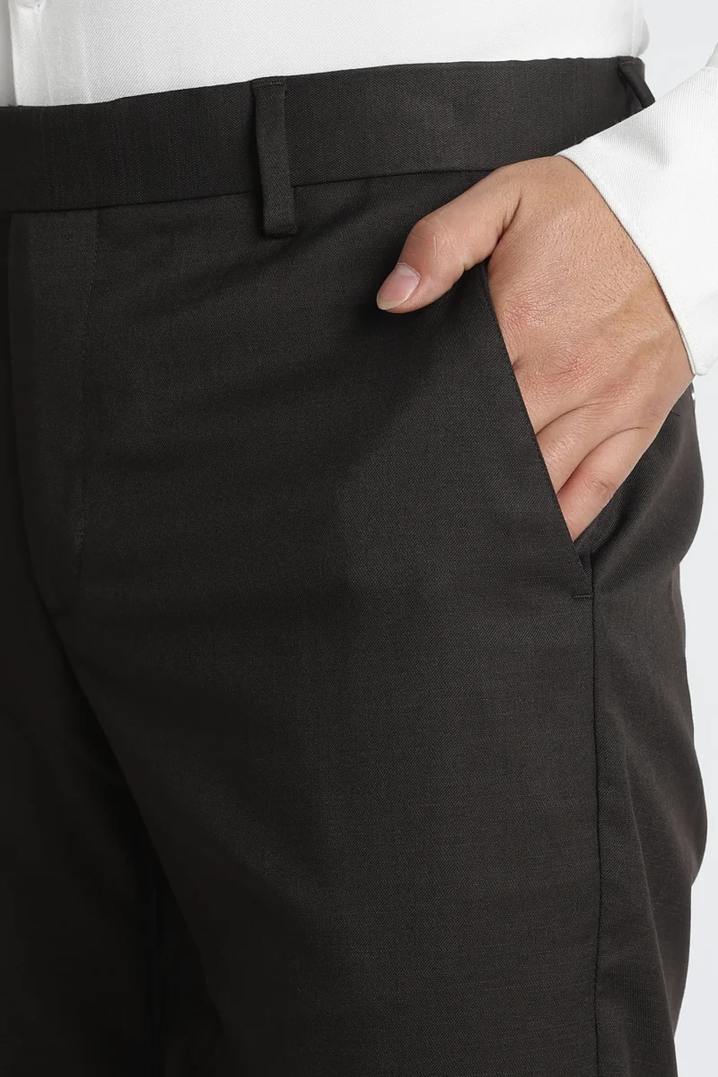 Brown Slim Fit Trousers